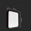 Oprawa sufitowa plafoniera V-TAC 18W LED SAMSUNG CHIP kwadrat 30x30cm natynkowy pilot czujnik ruchu IP44 czarny VT-8618S 4000K 1